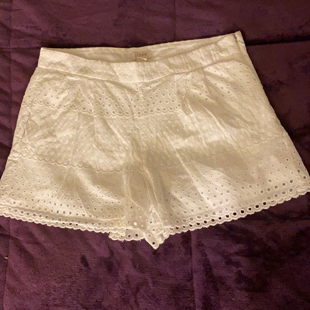 J. Crew Eyelet Shorts WITH POCKETS!